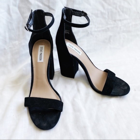 Steve Madden Frame Ankle Strap Block Heel Sandals - Picture 3 of 7